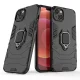 Triecienizturīgs vāciņš iPhone 14 Pro Ring Armor ar magnētisku gredzenu, melns