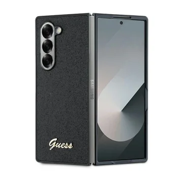 Чехол Guess 4G Glitter Script для Samsung Galaxy Z Fold 6 Черный