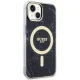 Guess iPhone 14 Plus vāciņš Marble MagSafe, melns