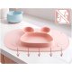 Ricokids Rabbit Silicone Suction Plate for Toddlers with Lid