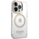 Чехол Guess для iPhone 15 Pro Max Metal Outline MagSafe, золотой