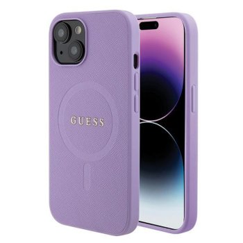 Guess iPhone 15 Plus / 14 Plus Case Saffiano MagSafe, Purple