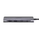 Ugreen CM195 6-in-1 USB-C adapteris - HDMI, 2x USB-A, PD, SD/TF - pelēks