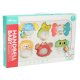 Sensory animal rattles and teething toys for babies, 6 pcs, Bibi-inn