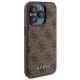 Apple iPhone 15 Pro 6.1\'\' Guess 4G Metal Logo + 5000mAh MagSafe Power Bank Case Cover, Brown | Чехол Кейс...