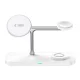 Tech-Protect QI15W-A45 3in1 bezvadu lādētājs ar MagSafe, balts