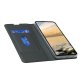 Google Pixel 5a 5G Magnetic PU Leather Phone Stand Card Slot Case Book Cover, Black | Чехол для...