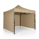 Dārza paviljons Plonos ar 3 sienām, 3x3m, bēšs