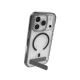ZAGG Santa Cruz Snap KS MagSafe Case with Stand iPhone 17 Pro - Clear and Black