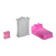 Iso Trade Dollhouse - 3-Story Villa with Doll and 22 Furniture Pieces, 65 cm