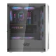 Datora korpuss Darkflash DK352 Plus + 4 ARGB ventilatori, melns un balts
