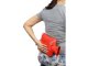 Rubber Hot Water Bottle, Heating Pad, Warmer, Water-Filled Bag 2L, Red