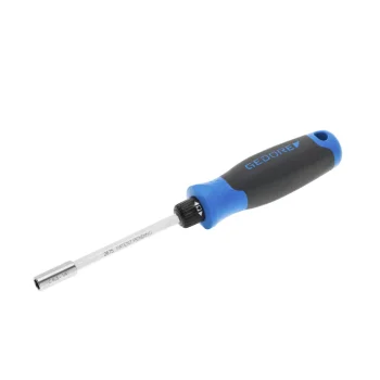 GEDORE SilentGEAR 1/4" Ratchet Screwdriver, Black / Blue