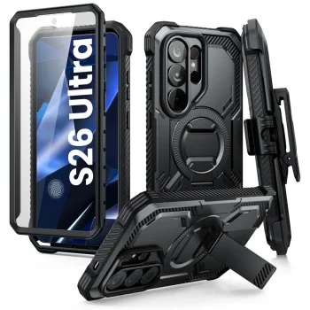 Supcase iBlason ArmorBox MagSafe vāciņš priekš Samsung Galaxy S26 Ultra, melns