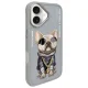 Чехол Nimmy Glasses Cool Dog для iPhone 16, серый