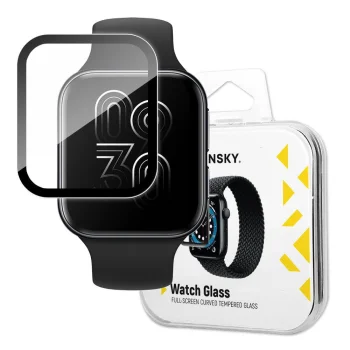 Wozinsky Watch Glass hibrīda aizsargstikls Oppo Watch 46 mm, melns