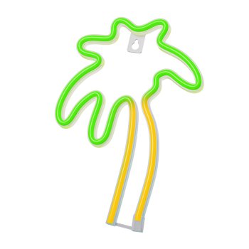 Neona LED Lampa Palma Neolia NNE04, oranža un zaļa