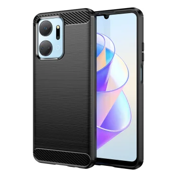 Чехол Carbon Case для Honor Play 40 Plus / Honor X7a, черный