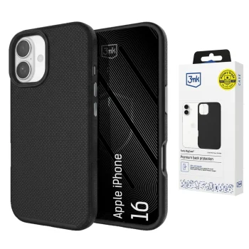3mk Fortis MagCase vāciņš priekš iPhone 16, melns