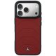 Mercedes Leather Mesh with Bow Line MagSafe vāciņš iPhone 17 Pro Max, sarkans