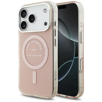 Karl Lagerfeld IML Karl RSG Logo MagSafe Phone Case Cover iPhone 17 Pro - Pink