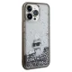 Karl Lagerfeld iPhone 13 Pro Max vāciņš Liquid Glitter Choupette, caurspīdīgs