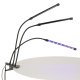 LED augu audzēšanas lampa ar 3 elastīgiem atzariem, 50W