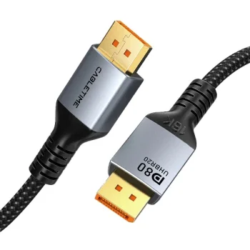 Кабель DisplayPort - DisplayPort 2.1, 16K, 80 Гбит/с, 2 м, черный