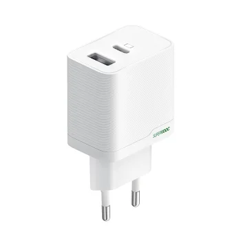 Сетевое зарядное устройство Oppo OSAB4CB4AE 45W GaN USB-A + USB-C, белое