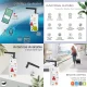 TUYA viedais automātslēdzis 1P, Wi-Fi, RS485, 63A, balts