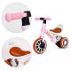 ECOTOYS 2-in-1 Toddler Tricycle and Balance Bike, Pink