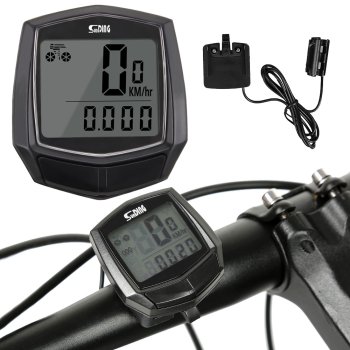 Waterproof bicycle speedometer with LCD display