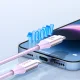 USB-C ar 1 m 5A 100 W kabeli - violets | to 1m 100W cable purple