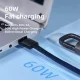 Кабель Tech-Protect Ultraboost DNA USB-C брелок PD 60W 17см, серый