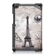 Huawei MediaPad M5 Lite 8.0\" Tri-fold Stand Cover Case, Eiffel Tower | Vāks Apvalks Pārvalks Grāmatiņa...