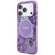 Guess IML Flowers Pearl Strap MagSafe vāciņš iPhone 18 Pro / 17 Pro, violets