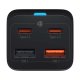 Baseus Quick Charger GaN3 Pro 2x USB + 2x Type C Portable Wall Charger Adapter 65W, Black | Адаптер...