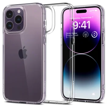 Apple iPhone 14 Pro Max 6.7'' Spigen Ultra Hybrid Case Cover, Crystal Clear