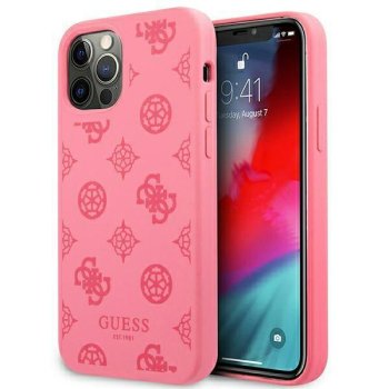 Guess iPhone 12 Pro Max Case Peony Collection Fuchsia