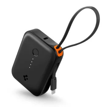 Spigen Essential EA3010BT 10000 mAh 30W portatīvais lādētājs - Melns | Power Bank Black
