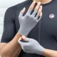 Rockbros velo cimdi ar īsiem pirkstiem 16220041009, izmērs XL, pelēki