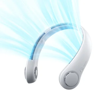 Kakla ventilators Jisulife Neck Fan 3, 4000 mAh, pelēks