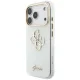 Чехол Guess IML 4G Script Metal для iPhone 17 Pro / 18 Pro, белый