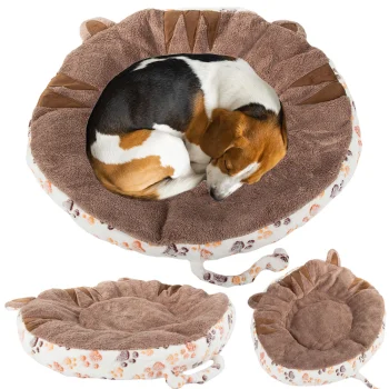 Soft Plush Pet Bed for Dogs and Cats, 60cm