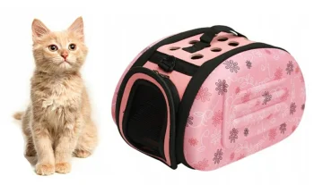 Dog Cat Carrier Bag, Pink
