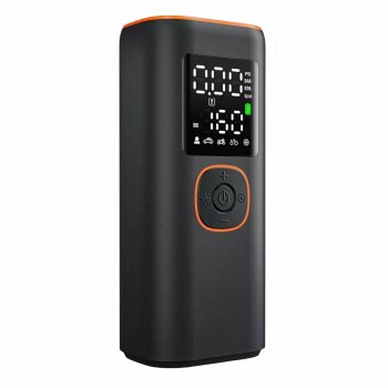 Portable Wireless Air Compressor Pump for Car and Bike, black