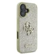 Чехол Guess Fixed Glitter Big 4G для iPhone 16 Plus золотой