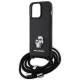 Чехол Karl Lagerfeld для iPhone 15 Pro Max Crossbody Saffiano Metal Pin, черный