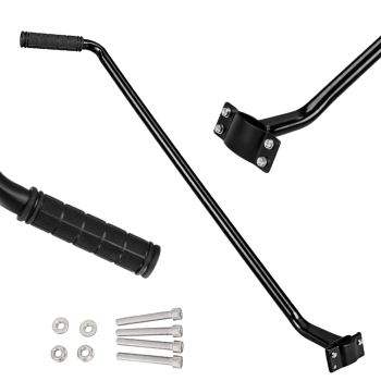 Metal Push Handle for Kids Bike Training, Black