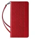Magnet Strap Case for iPhone 14 Pro Max Flip Wallet Case with Stand, Red
